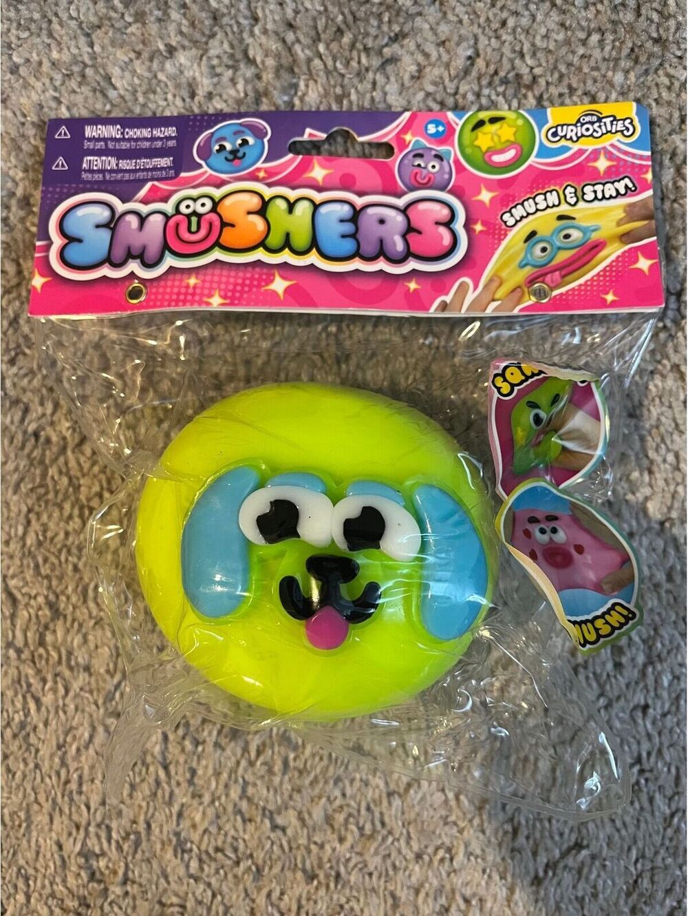 ORB Smushers Green Dog Squishy Sensory Toy Stretchy Fidget New Sealed